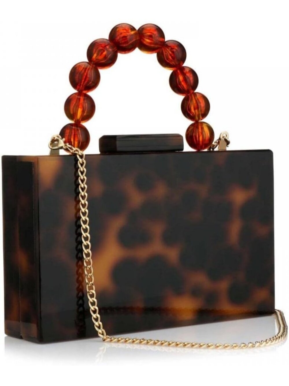 Women's leopard Marble Clutch Purse For Elegant Banquet Evening Crossbody Bag